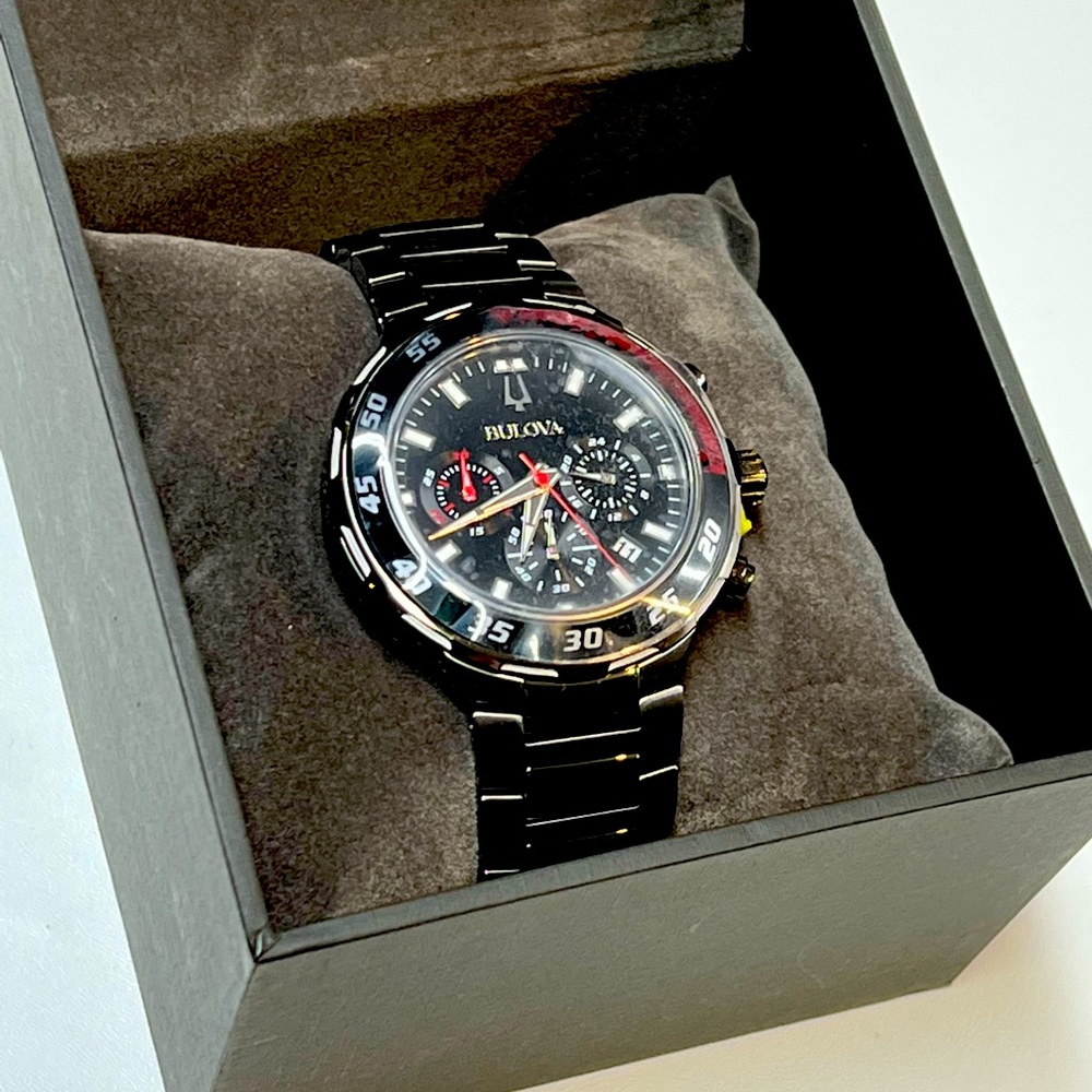 Bulova Sport Stainless Steel Chronograph Men's Quartz Watch